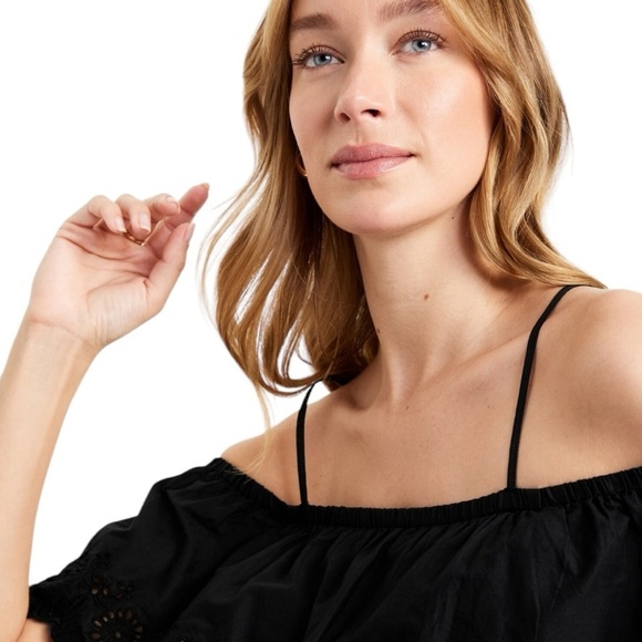 Old Navy New Black Eyelet Maxi Swing Dress XXL Festival Hippie Boho Peasant - Picture 3 of 10